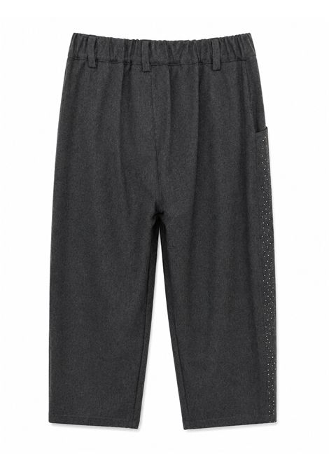 Pantaloni con strass Lù-Lù BY MISS GRANT | LL4592ANTRACITE